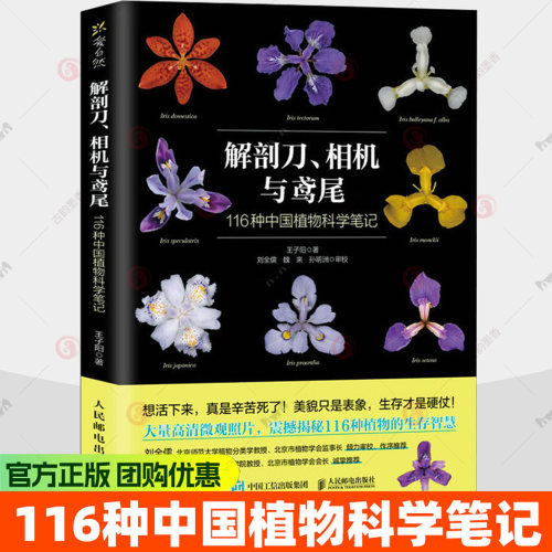 解剖刀 相机与鸢尾 116种中国植物科学笔记 王子阳 植物繁殖生存科普书籍 人民邮电出版社 9787115683687
