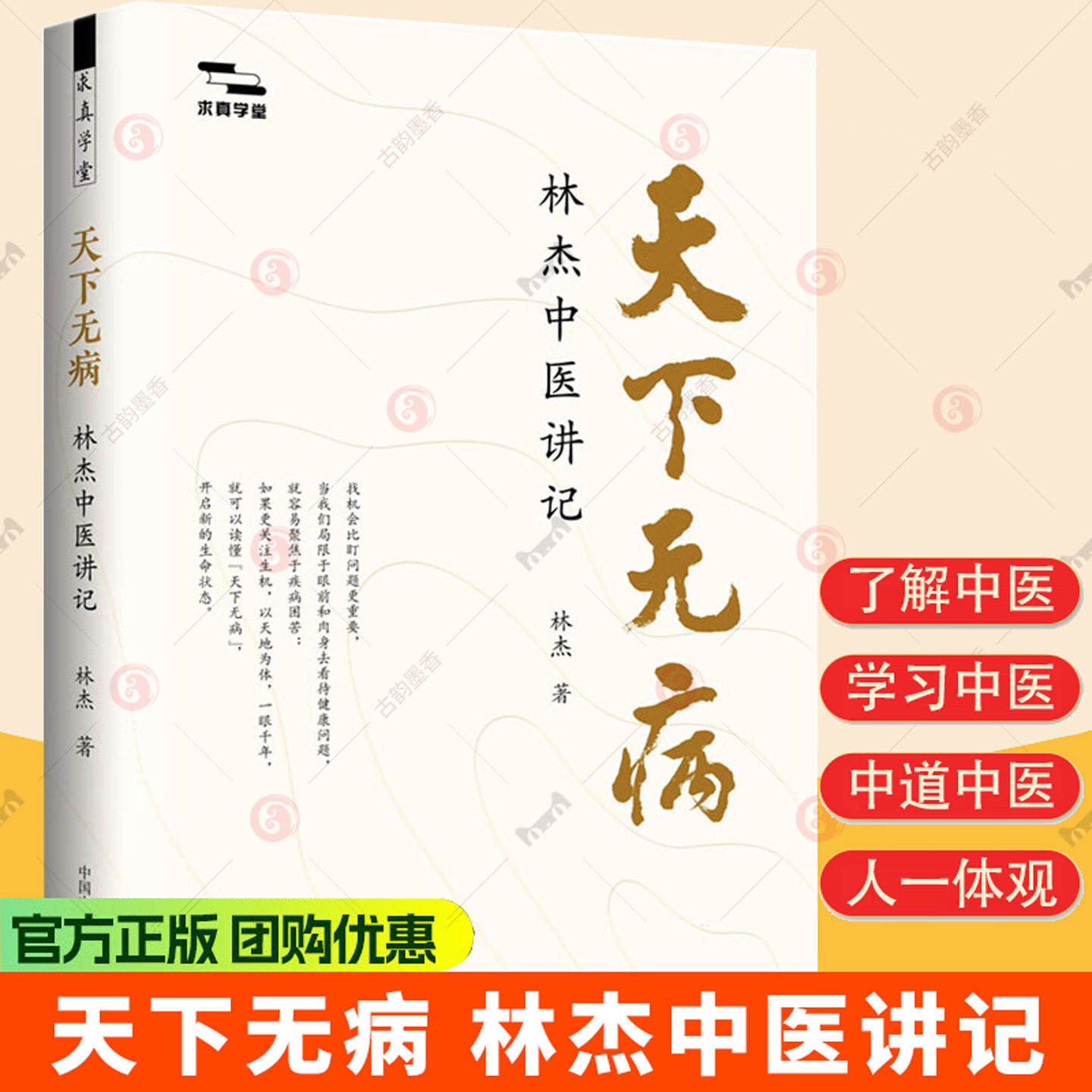 天下无病林杰中医讲记著中医中道观整体观气血经络藏象理论拓展临床心得日常思考调神调气调形养生心法健康中国中医药出版社正版