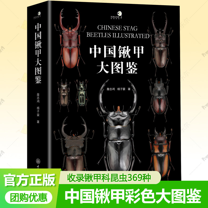 中国锹甲大图鉴 收录中国锹甲科昆虫34属369种甲虫彩色图鉴观赏类鞘翅目昆虫兜锹花臂任选甲虫百科全书观赏类甲虫科普知识甲虫书籍