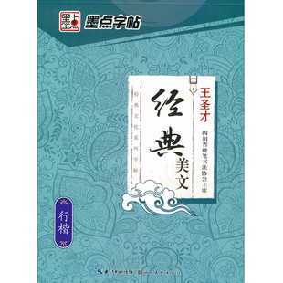 墨点字帖 经典文化系列成人行楷速成女生男生练字帖经典美文王圣才行书字帖高中大学生初学者钢笔硬笔书法练字临摹小清新