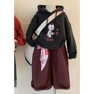 男童装春装卡通印花连帽运动卫衣套装儿童春季韩版2026新款两件套