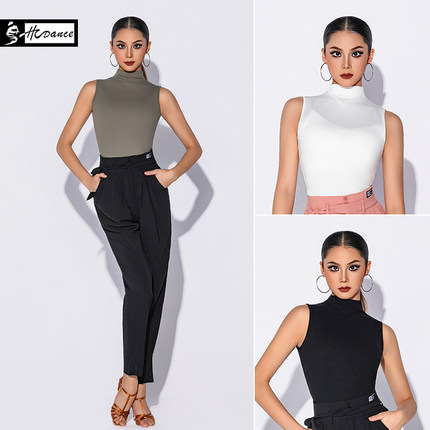 【法式风情】皇朝舞蹈拉丁舞服上衣新款练功服专业高弹背心A1470