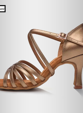 皇朝舞蹈拉丁舞鞋女软底跳舞鞋专业国标舞练功鞋中高跟HC2001-2