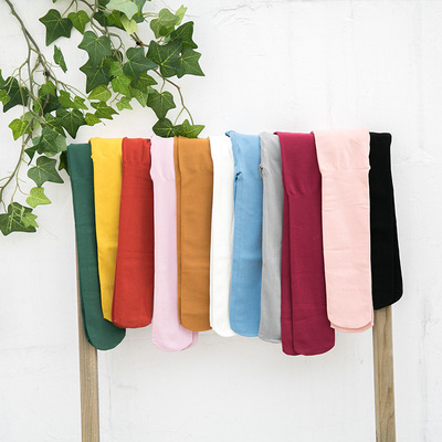 女童五颜六色连裤袜打底袜紫色袜