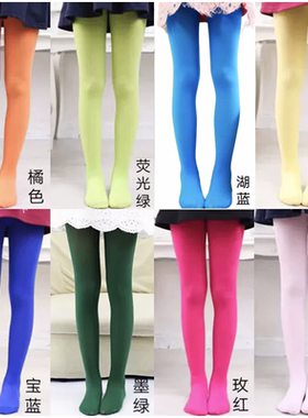 儿童连裤袜女童丝袜舞蹈演出袜