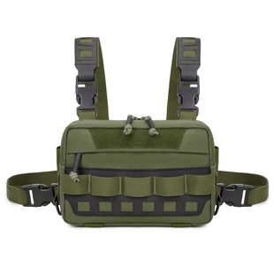 玛萨威胸包设计机车骑行马甲包快速反应多功能便携式 双肩男挂包