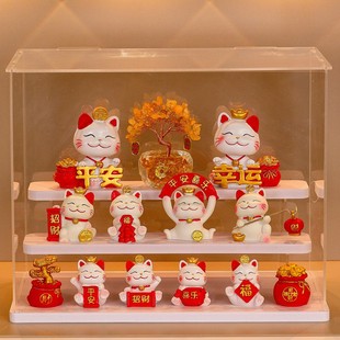 招财猫摆件玄关电视柜装饰乔迁新居礼品公司年会伴手礼新年礼物