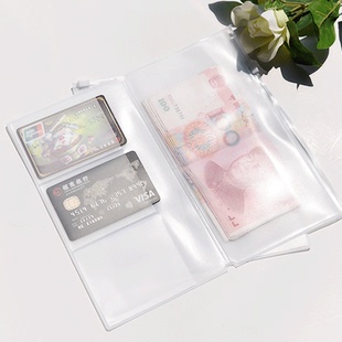 日本Traveler'sNotebook 旅行者笔记本标准款透明磨砂拉链收纳袋