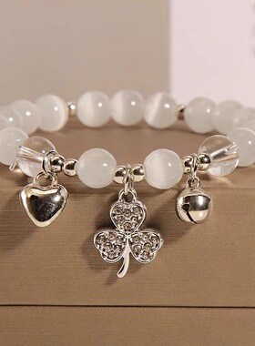 气质三叶甜美小兔小众设计闺蜜手串