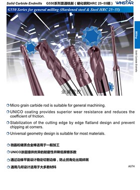 进口台湾不锈钢铣刀整体合金4刃平刀HRC55日本住友棒体耐磨耐高温