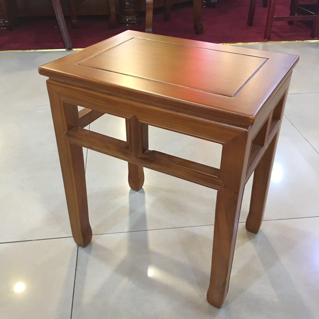 北方老榆木中式仿古餐厅饭店凳子