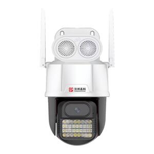 汉邦高科彩虹云全彩警戒球机4G球机终身免流量室外无网监控摄像头