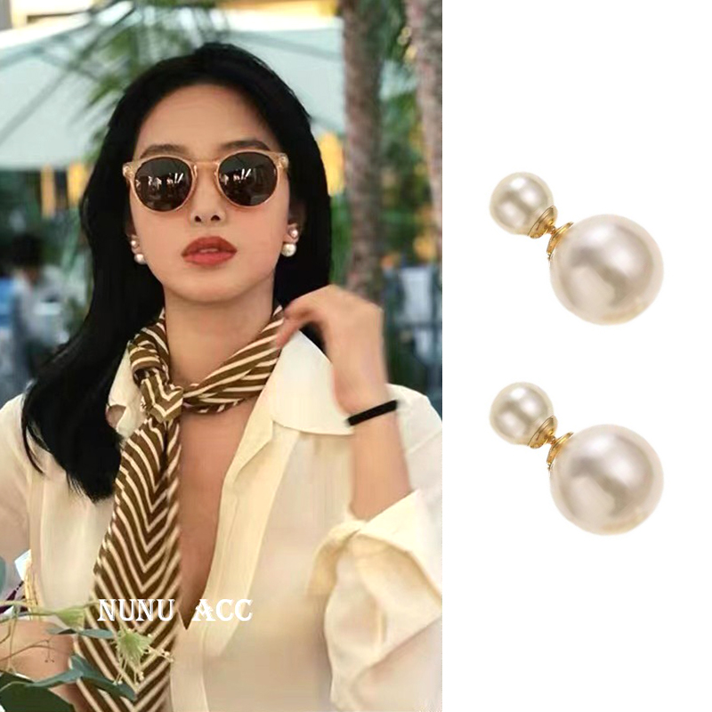 nunu珍珠耳环法式其他女
