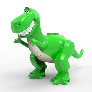 适用乐高动漫抱抱龙草莓熊红心马总动员XP154积木人仔儿童玩具