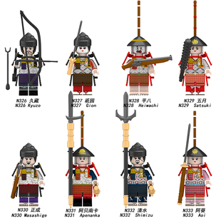 兼容国产第三方积木人仔日本武士久藏祇园五月拼装 333 玩具N326