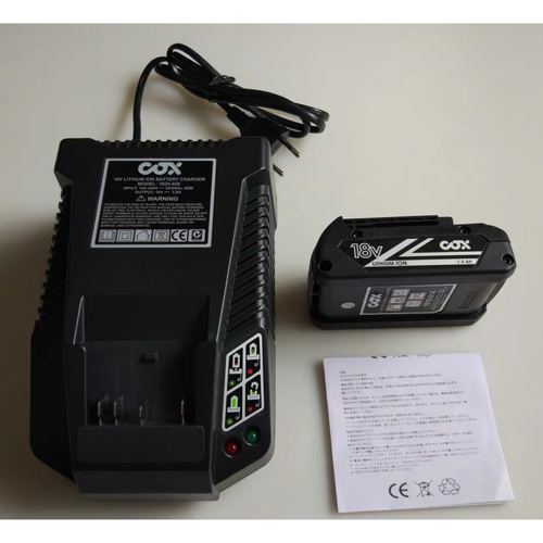 进口COX电动胶枪专用电池 14.4V/10.8V和18V可充电锂电池 充电器