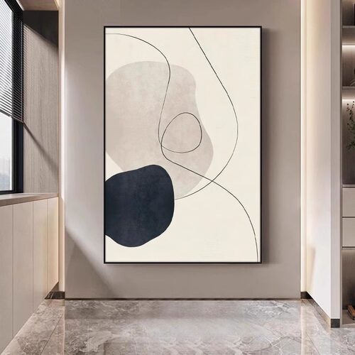 24新款客厅装饰画高级沙发背景墙挂画现代简约大气壁画餐厅卧室画