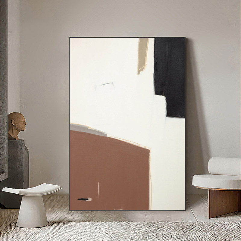 现代简约轻奢抽象侘寂风客厅沙发背景墙璧玄关卧室装饰挂画高级感