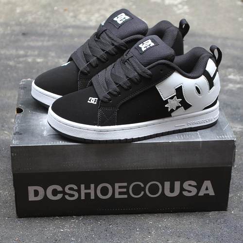 大底面包鞋DC滑板鞋男女皮质耐磨