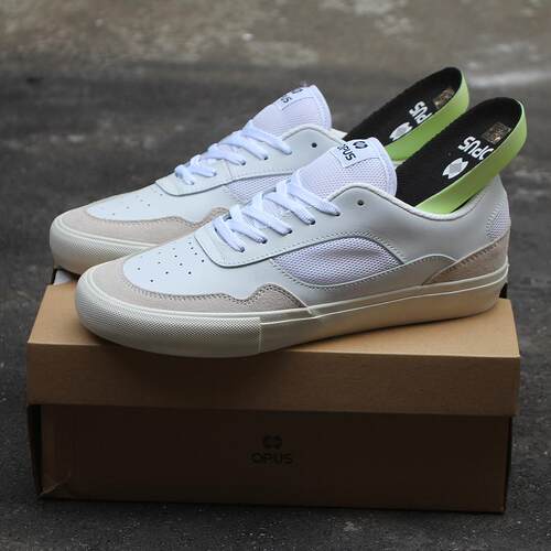 OPUS滑板鞋系带男女Pro低帮白色