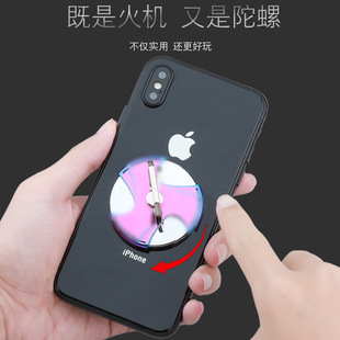 个性 网红手机支架打火机usb充电防风电子点烟器把吴波随落策