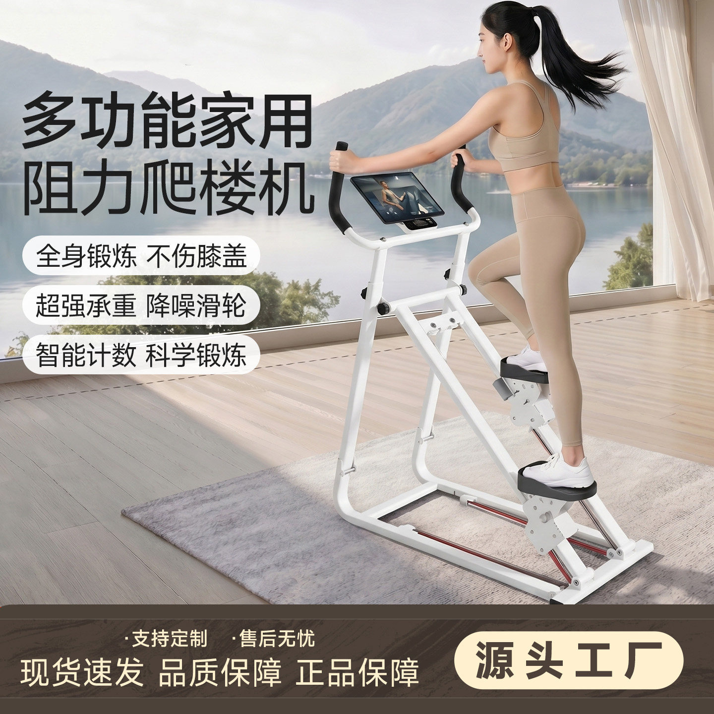 中欧多功能爬楼机登山踏步机脚踏健身器材家用爬坡机减肥运动健身