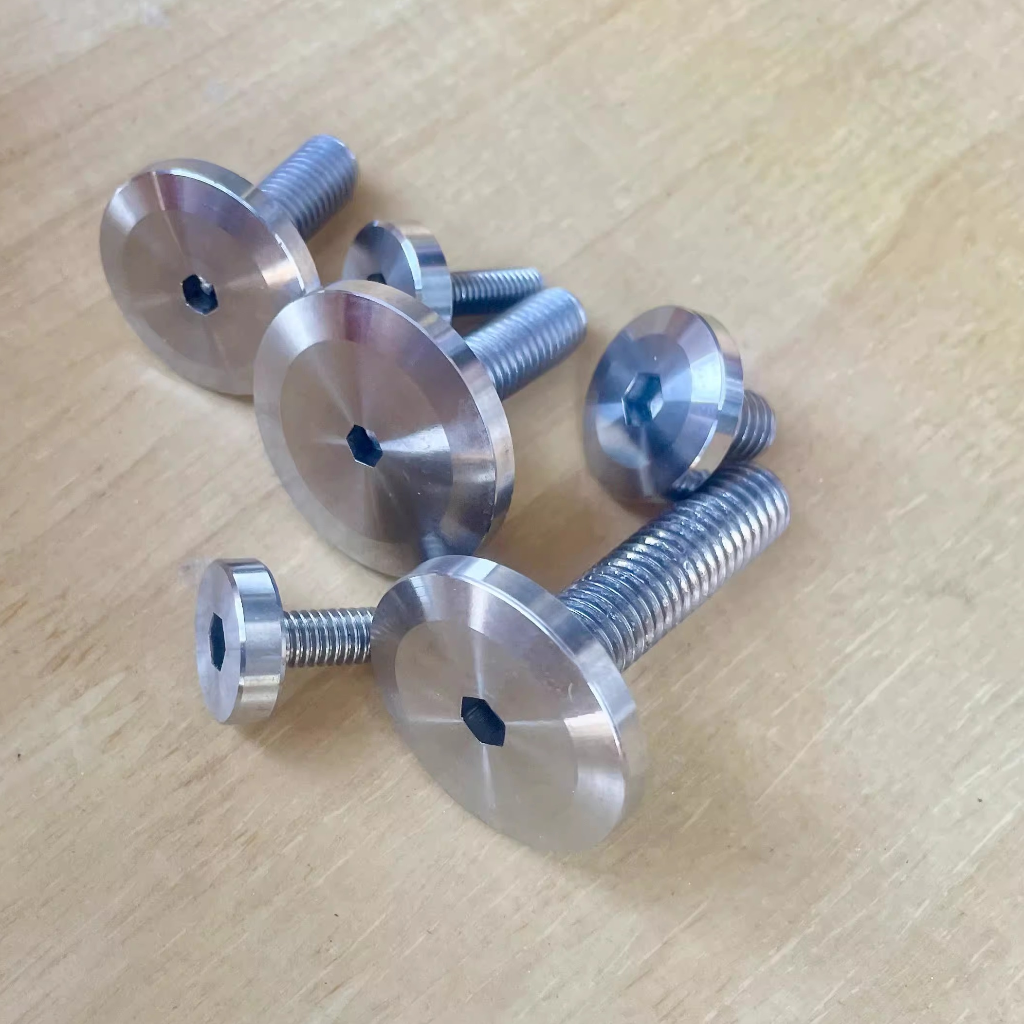 304不锈钢内六角广告钉装饰钉货架展柜立牌立柱固定螺丝M5M6M8M10