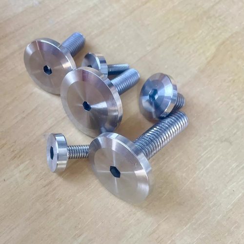 304不锈钢内六角广告钉装饰钉货架展柜立牌立柱固定螺丝M5M6M8M10