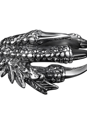 复古开口男士银戒指