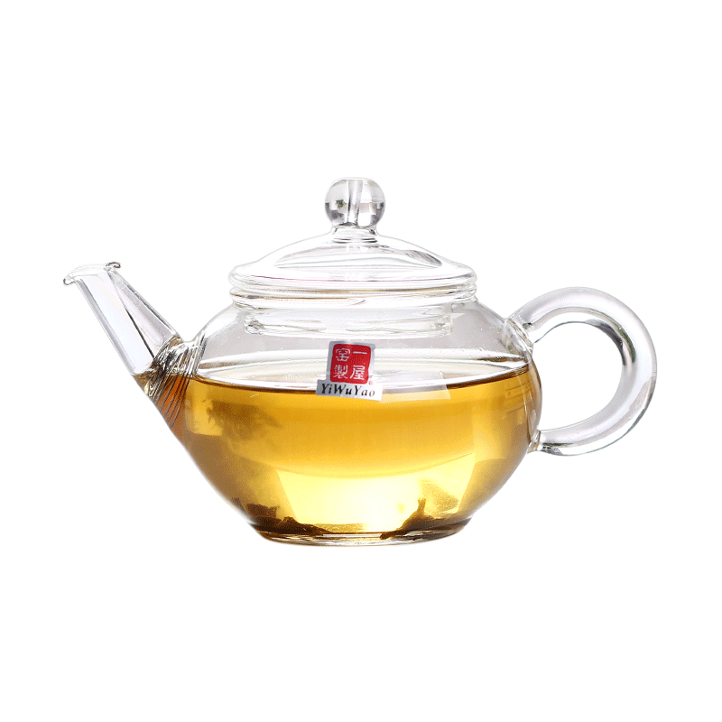一屋窑耐热高温玻璃不锈钢过滤泡花茶壶泡茶器功夫普洱红茶小迷你