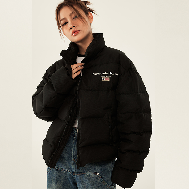 SOSER加厚冬季刺绣棉服