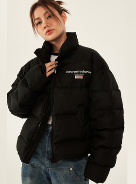 SOSER冬刺绣基础面包棉服冬季潮牌加厚外套美式复古保暖男女棉衣