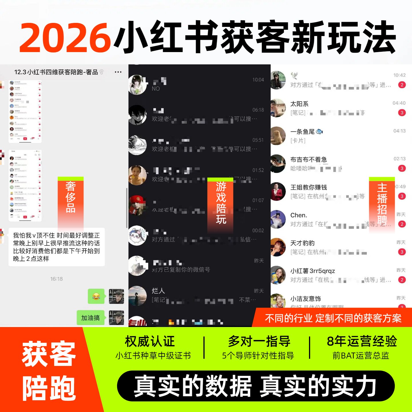 小红书AI自然流矩阵获客实操课从0-1企业私域获客指导精准客源