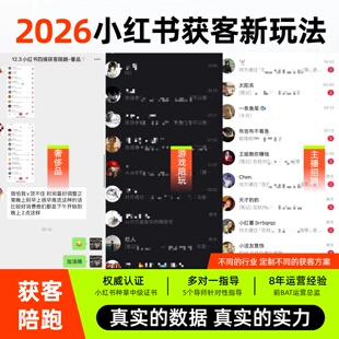 小红书AI自然流矩阵获客实操课从0-1企业私域获客指导精准客源