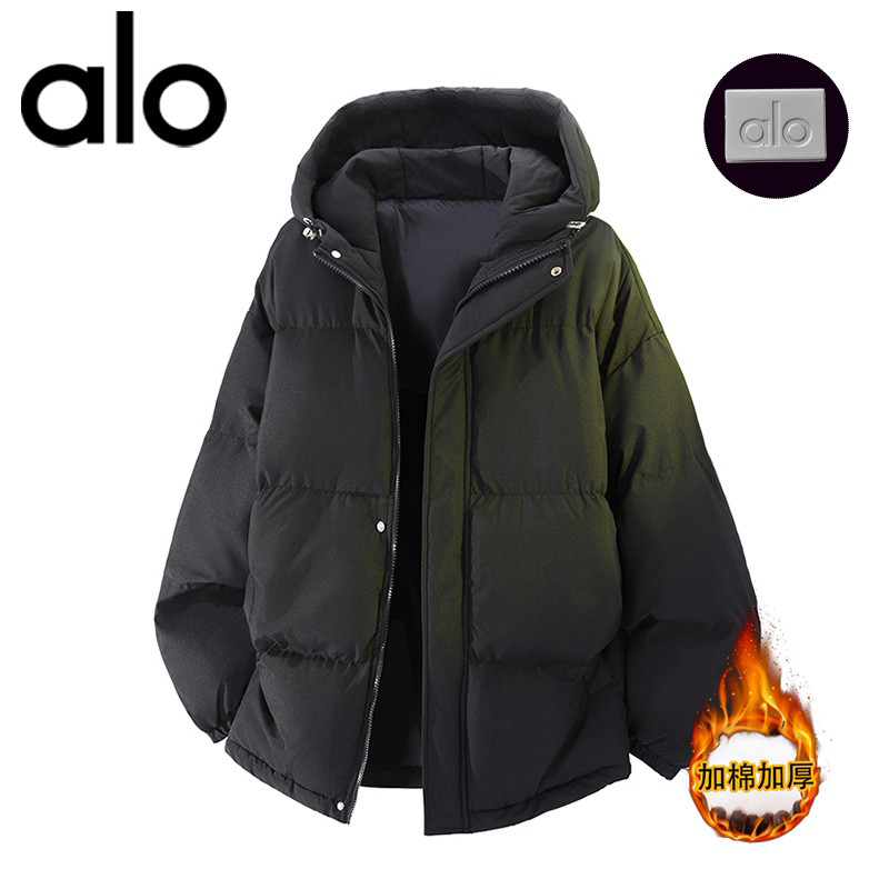 官方奥特莱斯】品牌折扣 冬季加棉保暖连帽棉衣宽松大码男外套