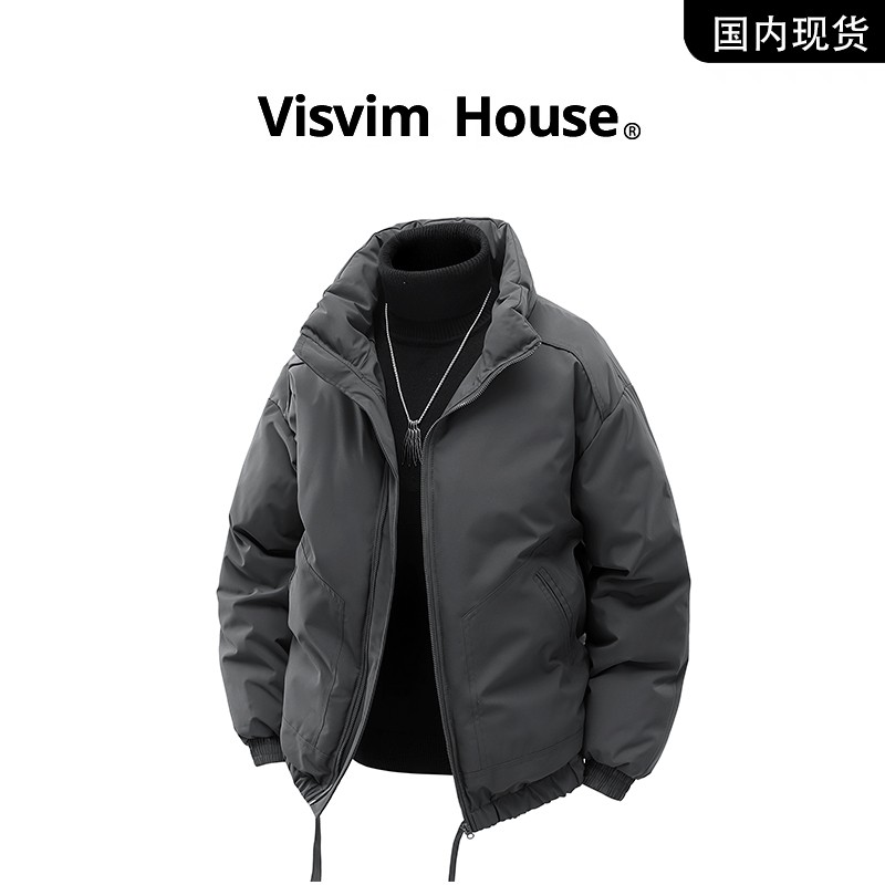 品牌现货撤柜清仓】VISVIM HOUSE冬季新款加厚保暖立领棉衣外套男