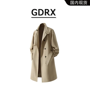 GDRX韓版 輕奢時(shí)尚 百搭外套高級(jí)感輕奢痞帥休閑男裝 潮流風(fēng)衣男秋季