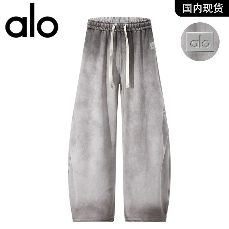 官方奥特莱斯品牌折扣秋冬季防风扎染弯刀裤加绒保暖男款休闲裤