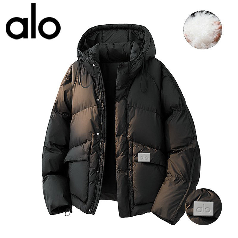 官方奥特莱斯】品牌折扣 冬季连帽加绒加厚保暖立领男羽绒服外套