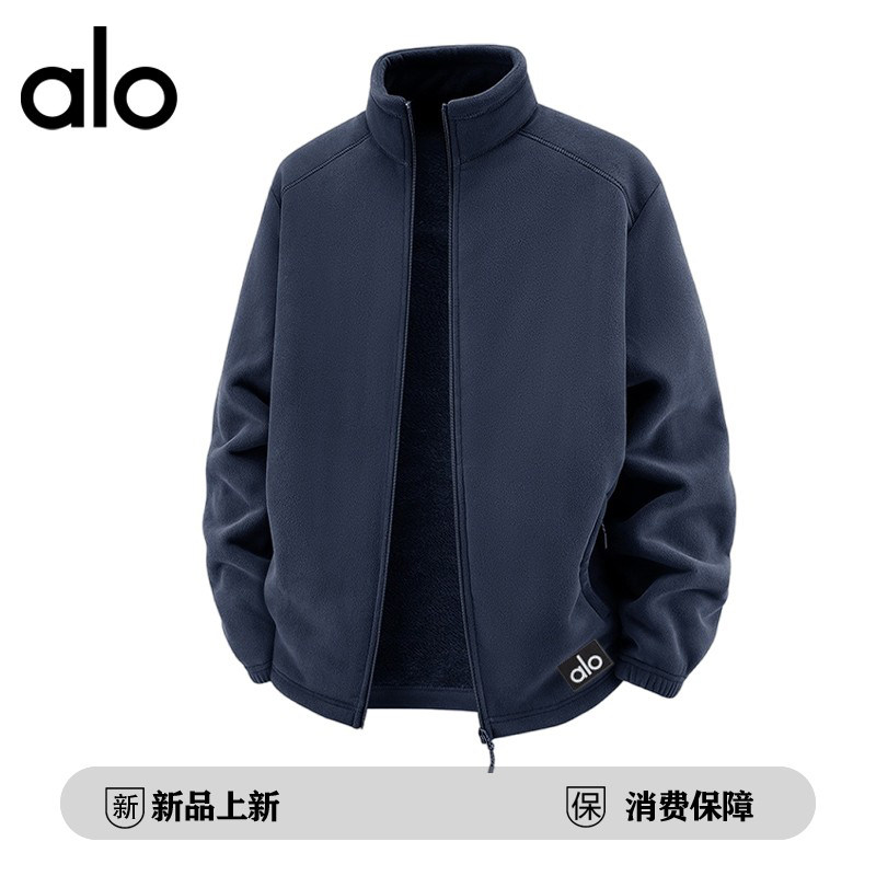 官方奥特莱斯】品牌折扣 冬季男款立领奥粒绒抓绒衣保暖休闲夹克