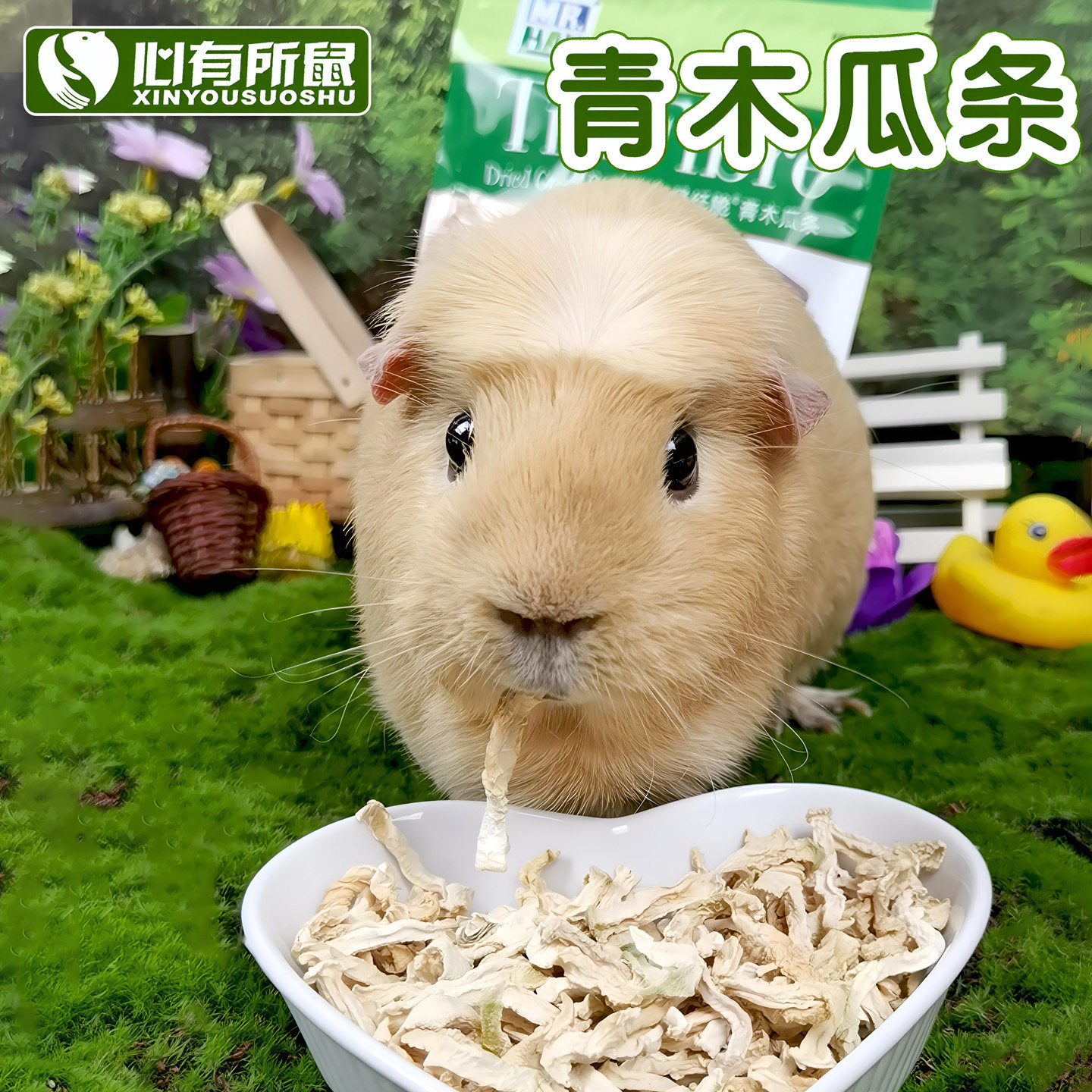 草先生兔子木瓜丝助排毛消化兔兔龙猫荷兰猪仓鼠营养小零食木瓜条