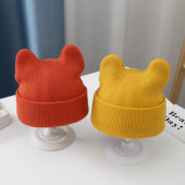 婴儿帽子秋季 网红ins小可爱毛线帽婴幼儿宝宝秋冬保暖套头针织帽