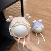 婴儿帽子春秋季 可爱洋气小月龄公主帽秋冬女童宝宝防风护耳包头帽