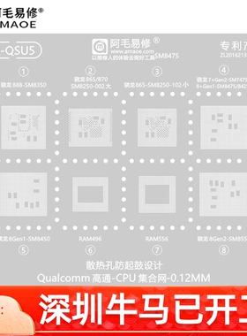 适用于高通SM8550/8475/8450/8425钢网SM8350/8250/7475CPU植锡网
