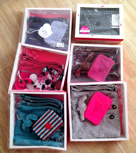 kipling礼盒装中号休闲子母包