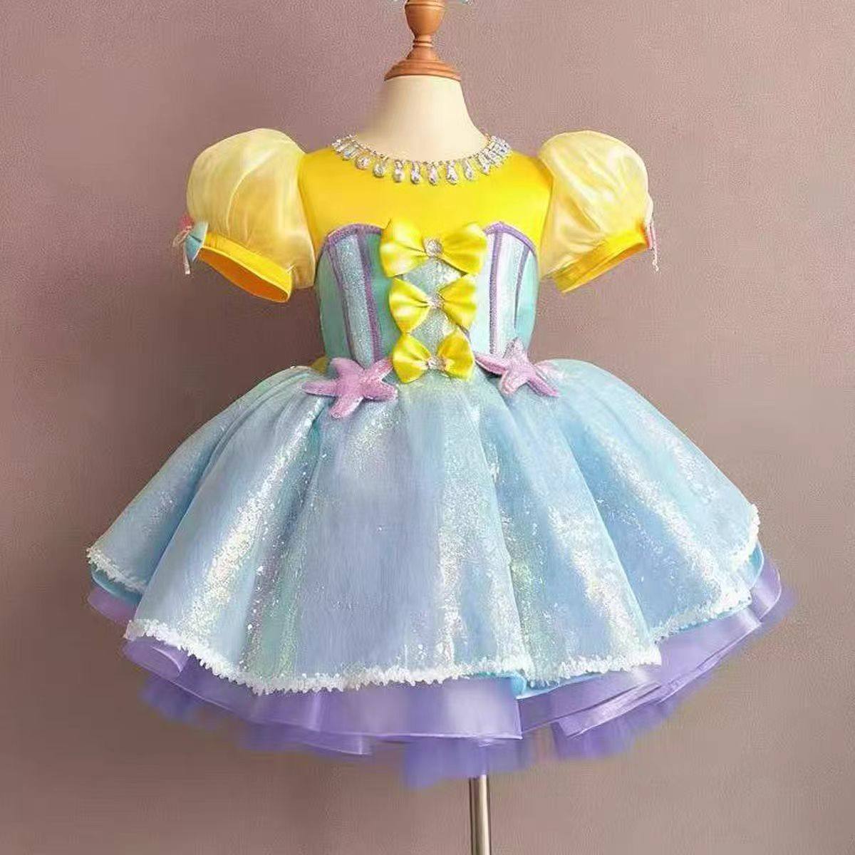 亮片蓬蓬纱裙舞蹈表演服