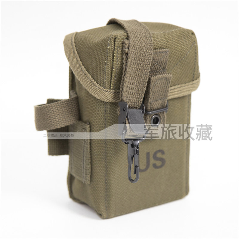 军绿m14弹夹包m1956小包带尾巴带复刻纯棉帆布