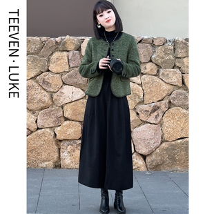 2025年新款秋冬显瘦小个子双面呢大衣女气质韩版高级感羊毛呢外套