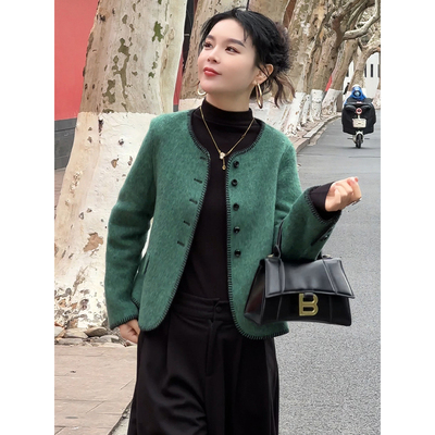 迪芬璐嘉双面呢羊毛大衣