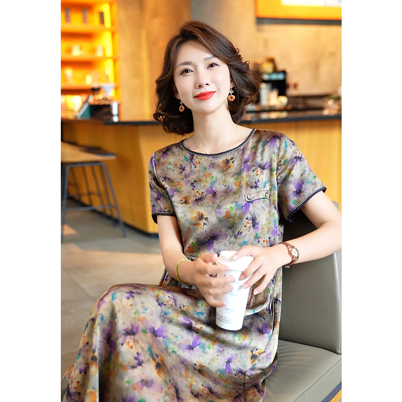 迪芬璐嘉气质优雅真丝桑蚕丝